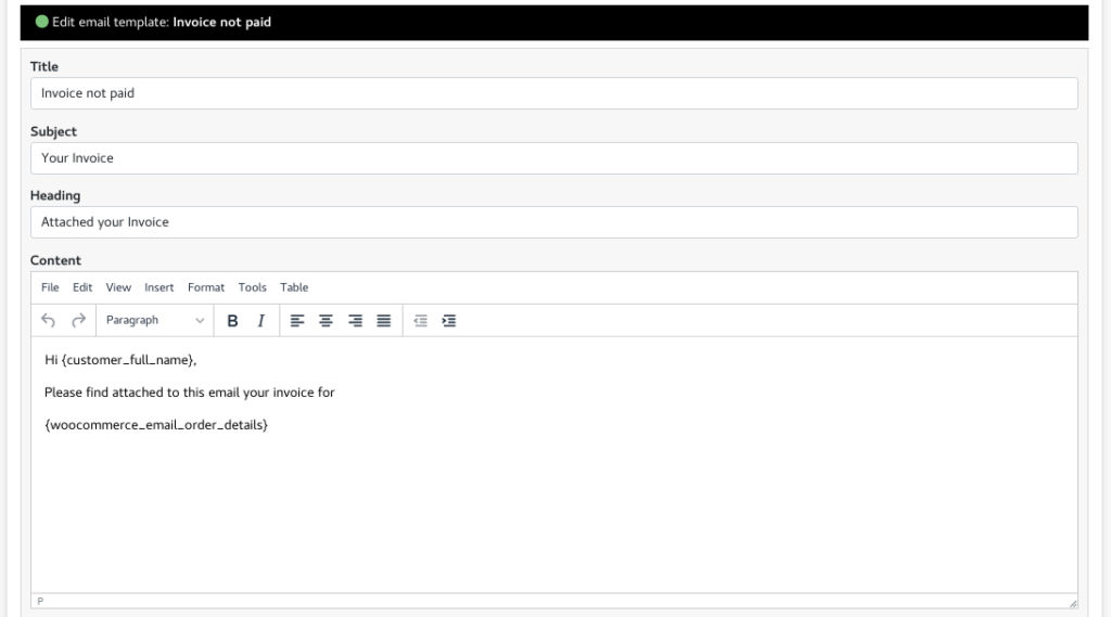 honeybadger.it platform email template edit